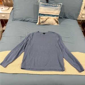 NWT J. Crew Factory Men's Heather Blue Long Sleeve Tee